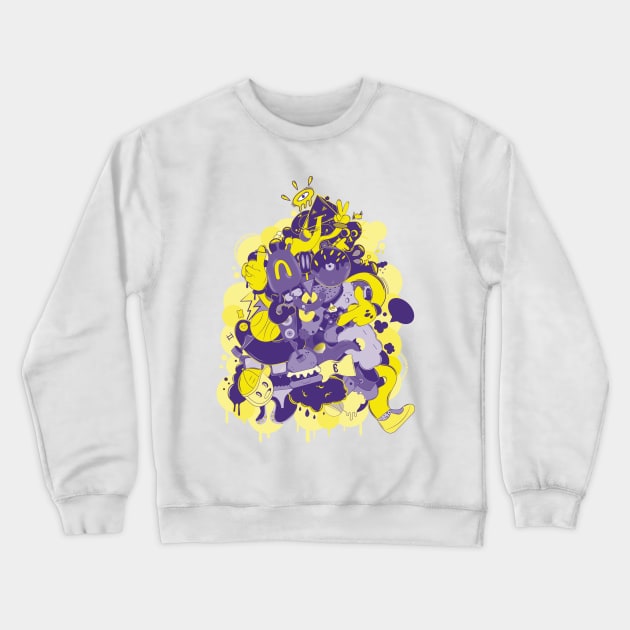 MONSTAR Crewneck Sweatshirt by GraphicMistake